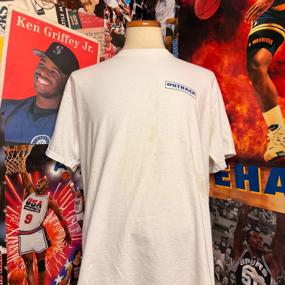 1996 Kentucky Wildcats NCAA Champions x Outback Steakhouse Promo T-Shirt Sz XL